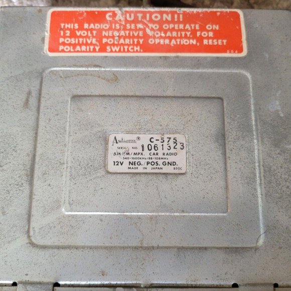 Vintage Audiovox Radio Model #C-575 Read Description - Picture 5 of 9